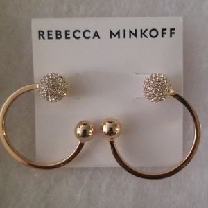 Gold Rebecca Minkoff earrings